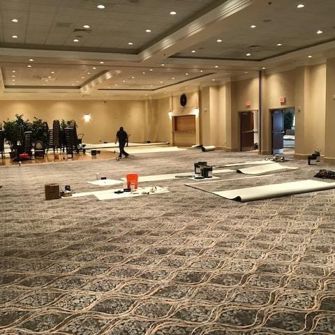 Commercial carpet installation in Springfield, PA from Pandolfi House of Carpets & Flooring